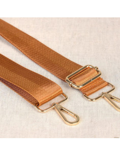 Sangle de sac avec mousquetons - Caramel