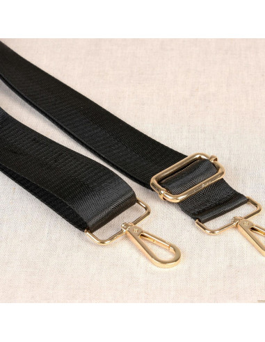 Sangle de sac avec mousquetons - Noir