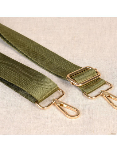 Sangle de sac avec mousquetons - Olive