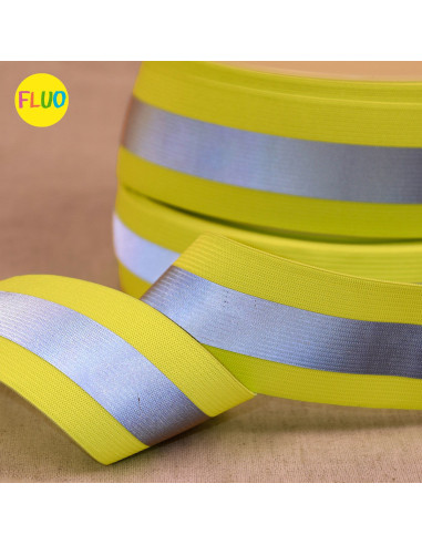 Elastique réfléchissant - Jaune fluo