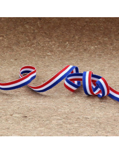 Elastique tricolore - 10 mm