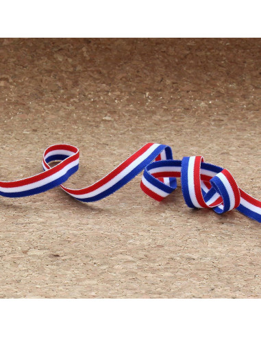 Elastique tricolore - 10 mm