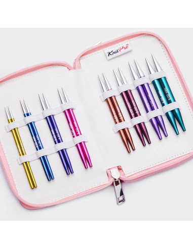 Trousse aiguilles à tricoter circulaires courtes KnitPro Deluxe Zing