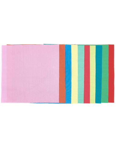 Lot de 10 coupons de tissus spécial broderie - Bright