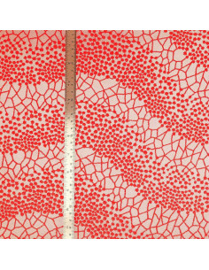 Tissu dentelle Mila - Rouge 2