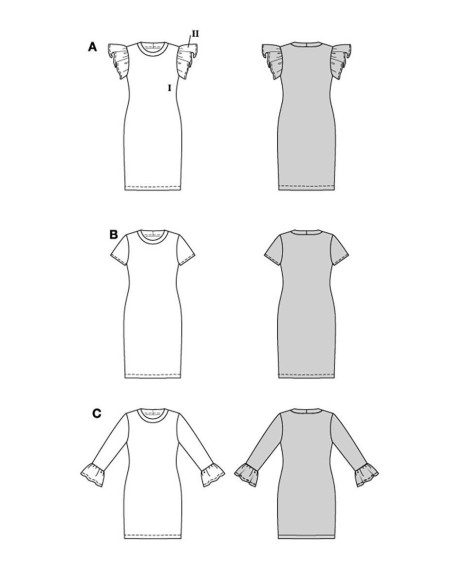Patron de robe - Burda 5805