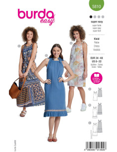 Patron de robe - Burda 5810