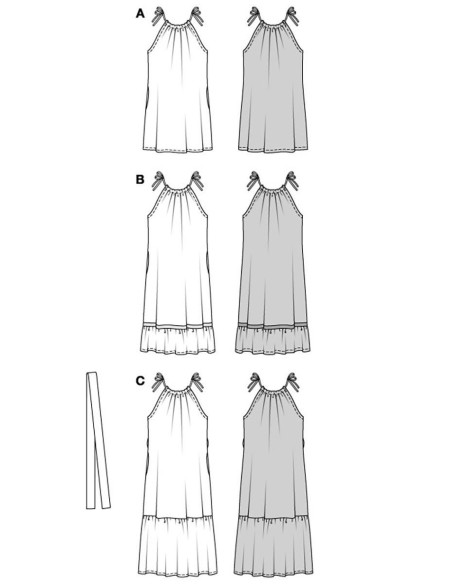 Patron de robe - Burda 5810