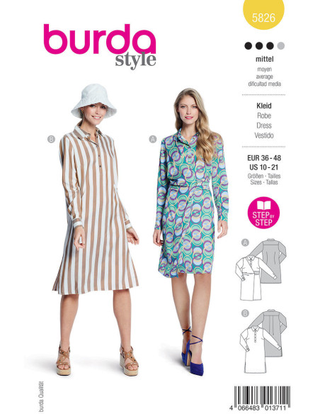 Patron de robe - Burda 5826