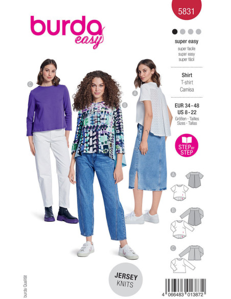 Patron de T-shirt - Burda 5831