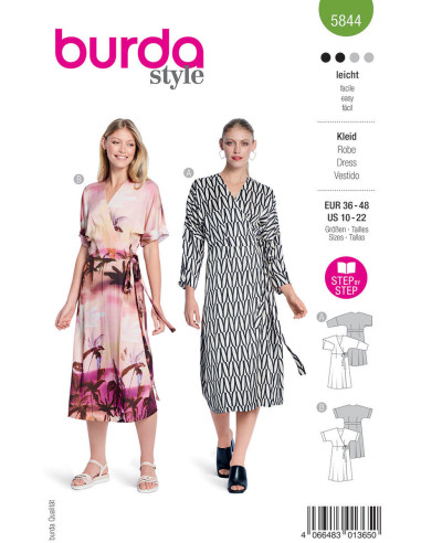 Patron de robe - Burda 5844