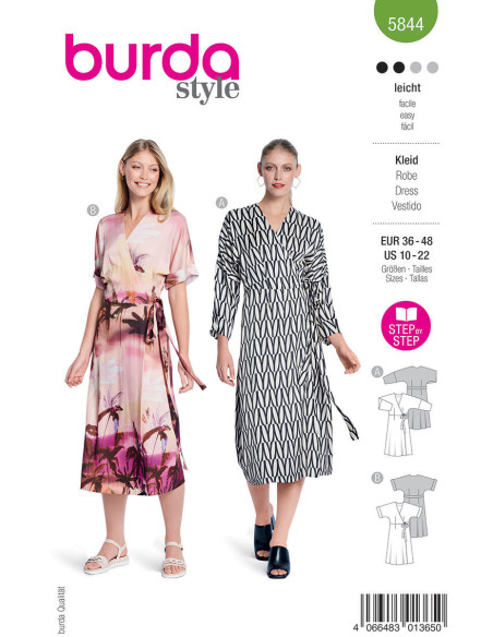 Patron de robe - Burda 5844