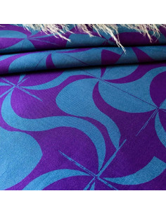 Tissu twill de viscose Purple retro - My Dress Made