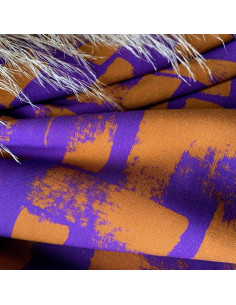 Tissu twill de viscose Purple rain - My Dress Made