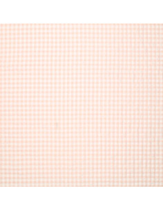 Tissu Seersucker à carreaux - Naturel 2