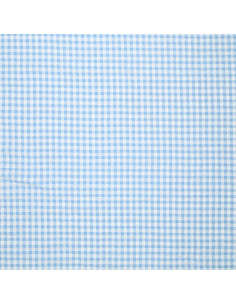 Tissu Seersucker à carreaux - Bleu 2