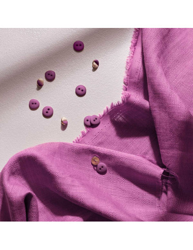 Tissu coton viscose Flake Bubble Gum - Atelier Brunette