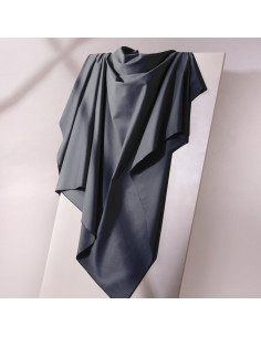Tissu gabardine de coton light Deep Charcoal - Atelier Brunette