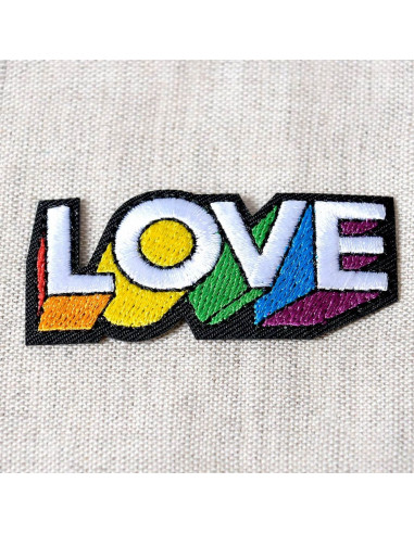 Ecusson Thermocollant Brodé Motif Coeur Patchwork - À Repasser Sur Vêtements Ou Accessoires - NEUF