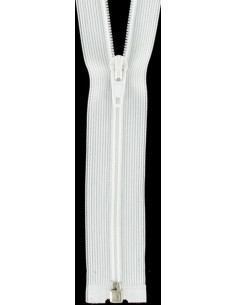 Fermeture séparable nylon super fine - Blanc