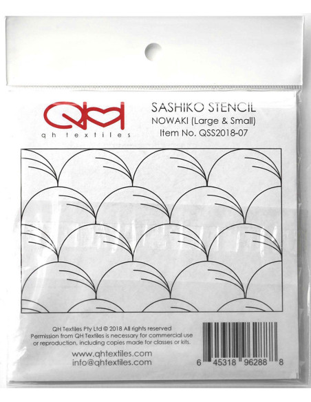 Set de 2 gabarits pour sashiko stencil - Nowaki