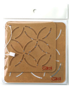 Set de 2 gabarits pour sashiko stencil - Shippo-Tsunagi 2