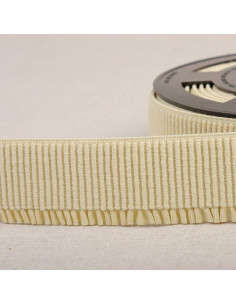 Élastique bord côte pour jupe - Beige clair