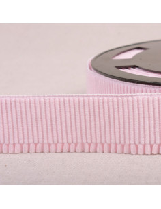 Élastique bord côte pour jupe - Rose