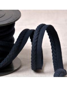 Cordon passepoil chevrons - Bleu marine