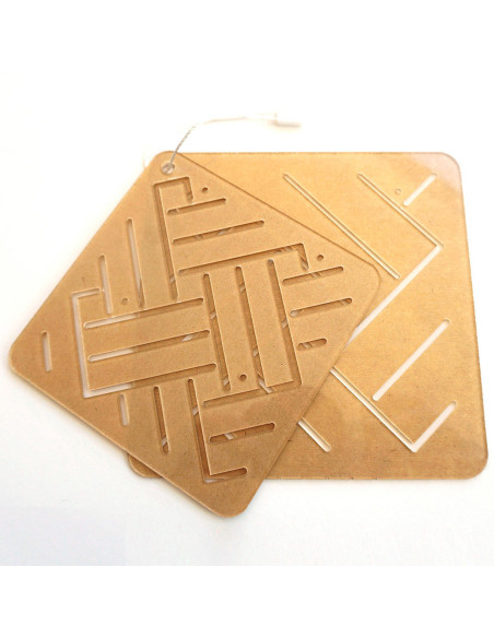 Set de 2 gabarits pour sashiko stencil - Ami-Shiro