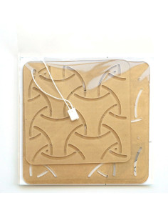 Set de 2 gabarits pour sashiko stencil - Maru-Bishamon 2