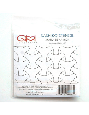 Set de 2 gabarits pour sashiko stencil - Maru-Bishamon