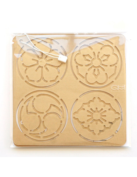 Set de 2 gabarits pour sashiko stencil - Ka-mon