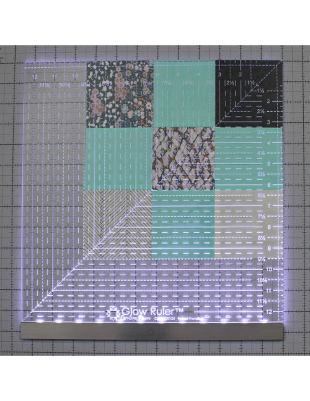 Règle patchwork lumineuse Carolina Moore 12.5 x 12.5 inch
