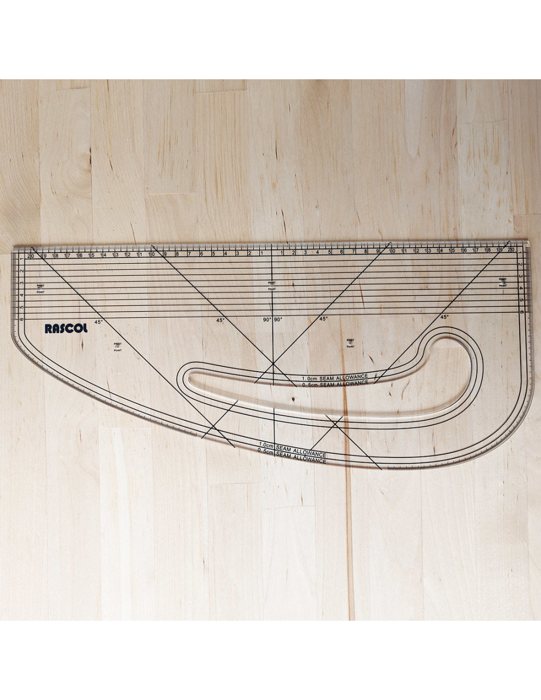 Règle De Tailleur Artway - Multifonction 42cm Avec Courbe Virgule Pour Couture Et Modification De Patrons
