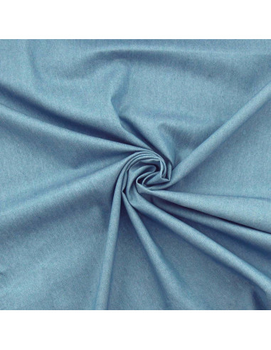 Tissu Denim chambray - Bleu