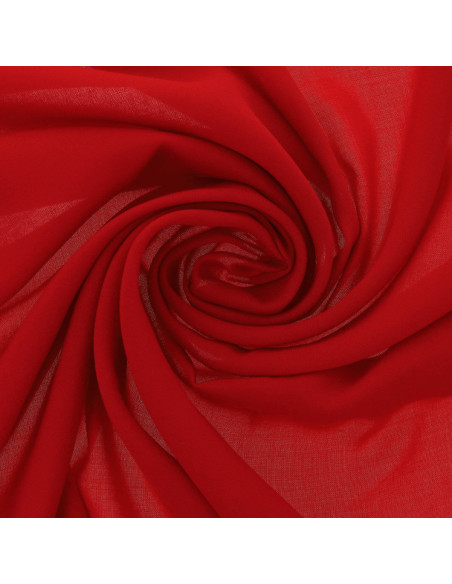 Tissu jersey polyester - Rouge