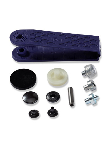 Multipac de 100 boutons pression Anorak - Bruni 15 mm
