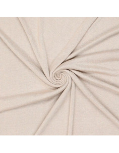 Tissu maille lurex - Naturel