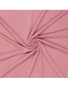 Tissu maille lurex - Rose