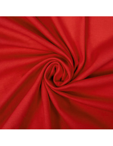 Tissu jersey 100% coton - Rouge