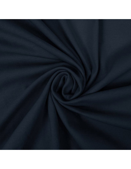 Tissu jersey 100% coton - Bleu foncé