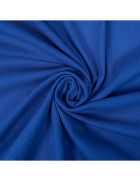 Tissu jersey 100% coton - Bleu royal