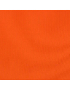 Tissu jersey coton côtelé - Orange 2