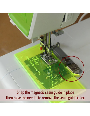 Règle guide de couture avec guide de couture magnétique Madam Sew