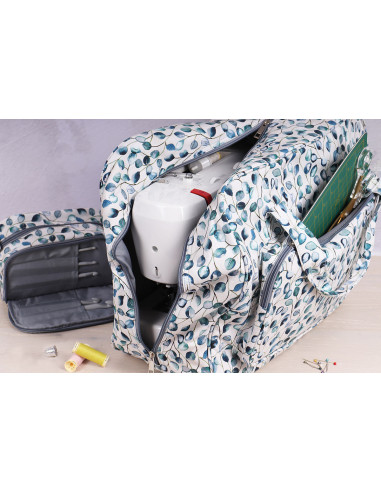 Sac De Transport Pour Machine à Coudre IBVIVIC - Rembourré, Base Rigide - Poches Pour Accessoires - Bandoulière Réglable - Taille Standard Machine à Coudre Singer Sac De Transport Pour Machine à Coudre IBVIVIC - Rembourré, Base Rigide - Poches Pour Accessoires - Bandoulière Réglable - Taille Standard Machine à Coudre Singer