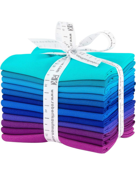 Fat Quarter Bundles Kona - Peacock