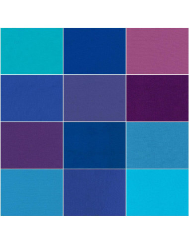 Fat Quarter Bundles Kona - Peacock