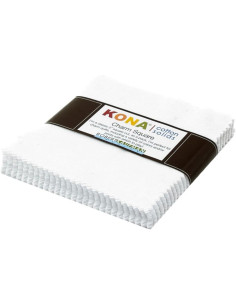 Charm Squares  Kona - White 42
