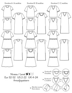 Patron de T-shirt et robe Modjo - Atelier Scämmit 2